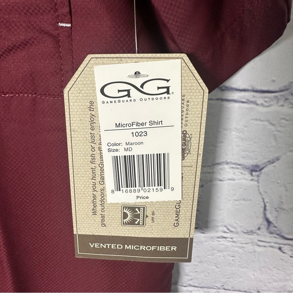 OGIO Men's Burgundy Casual Button Down Shirt - Picture 4 of 4